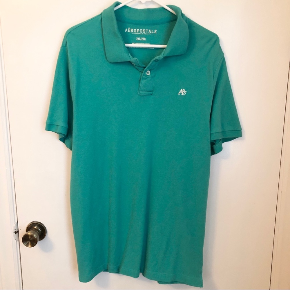 Aeropostale 2XL Men’s Teal Polo